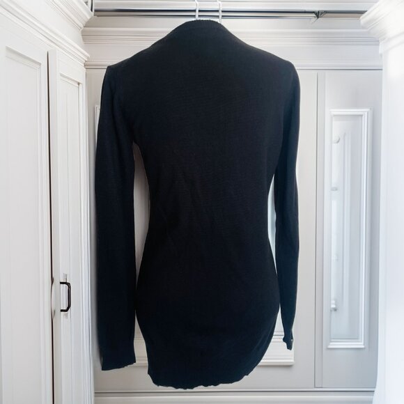 Fiorucci Red Lips Sweater Dress Wool Blend Black Small - Picture 3 of 6